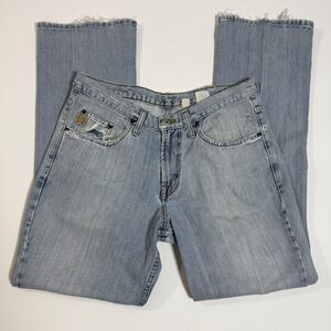 Cinch Jeans Straight Leg Men's Size 35x34 Western 5 Pocket Distressed Light Wash